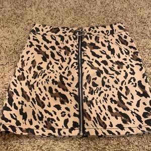 Cheetah print skirt
